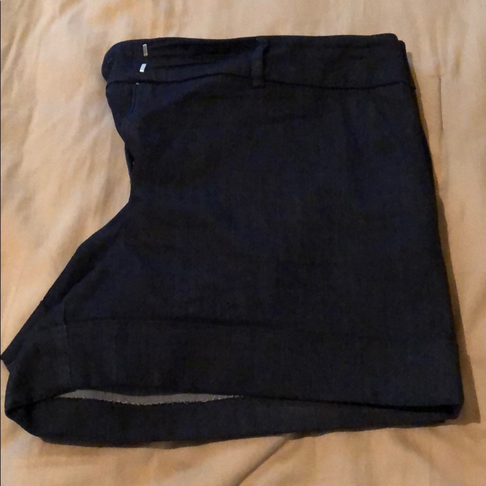 4 inch cuff denim style shorts